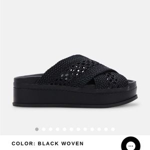 Dolce vita woven wedge sandals